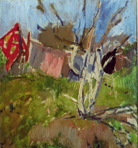 Savinov, spring, Russian art, garden