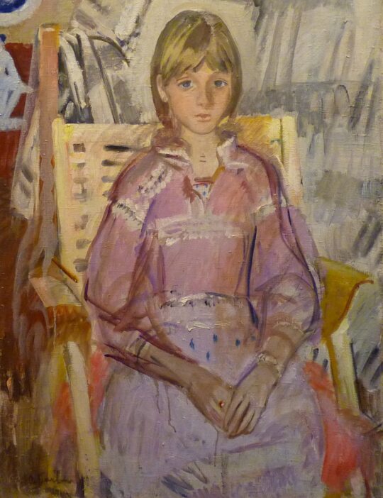 Bogaevskaja, Russian art, portrait, little girl