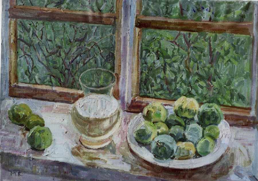 Kopitzeva, arte russa, finestra, mele