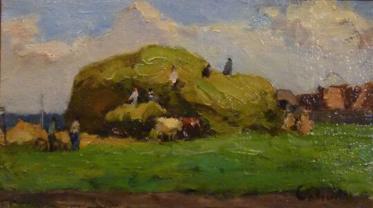 Lavrenko, Russian art, harvest, countryside