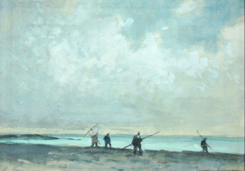Cahours, arte francese, Bretagna, pescatori