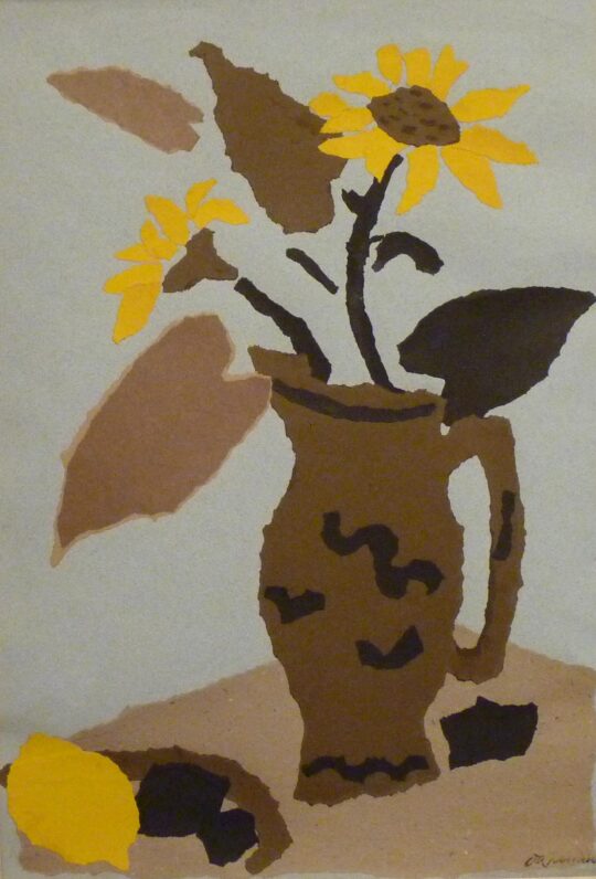 Da Milano, Italian art, collage, flowers