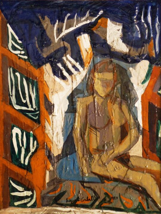 Corbelli, pittura italiana, figura, donna, nudo