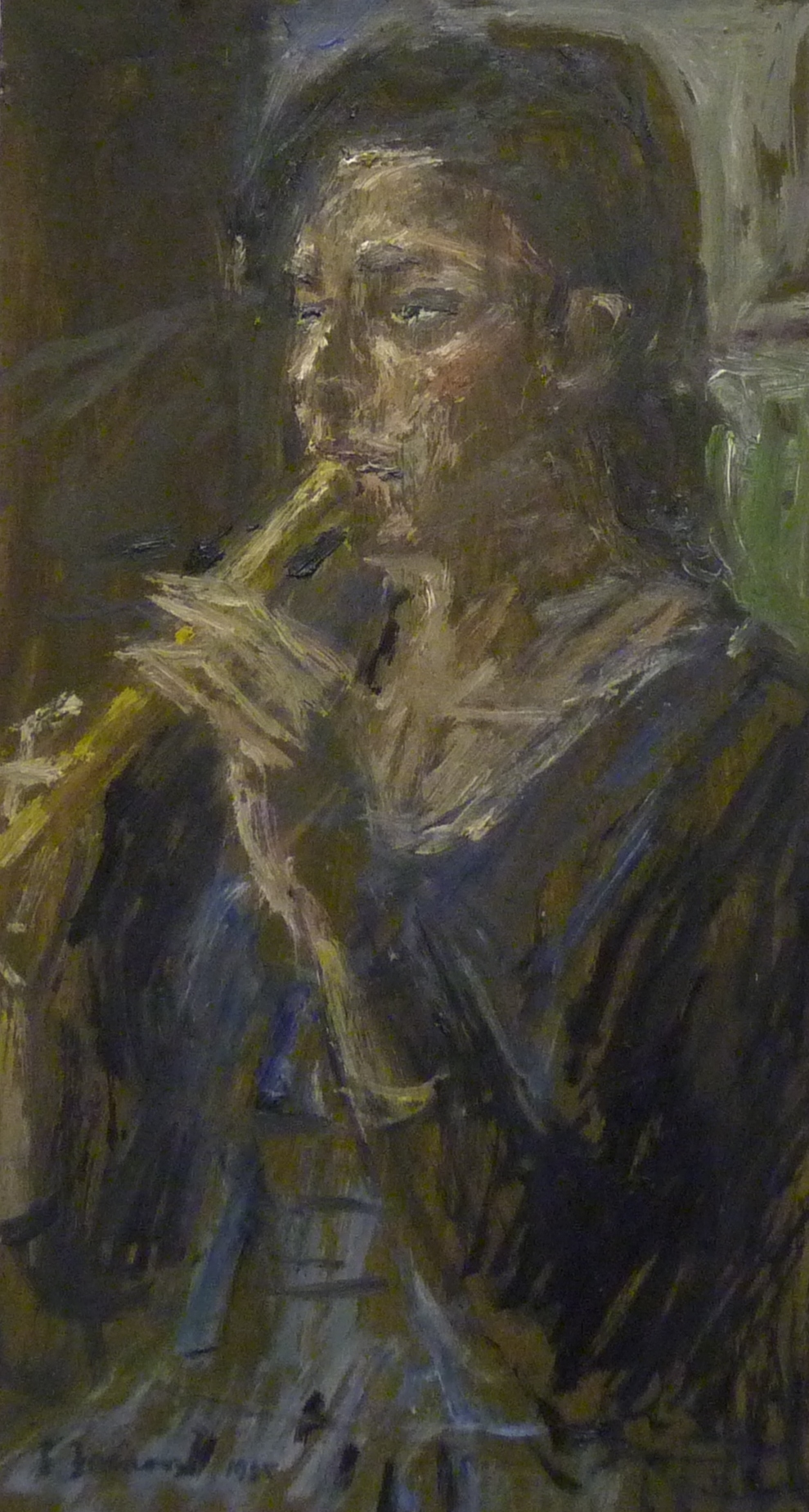 Faraoni, pittura italiana, figura, flauto