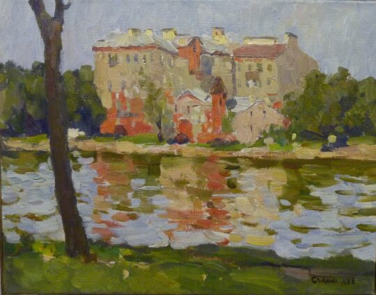 Lavrenko, Russian art, painting, river