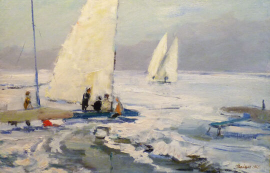 Vaichlia, arte russa, pittura, barche, marina