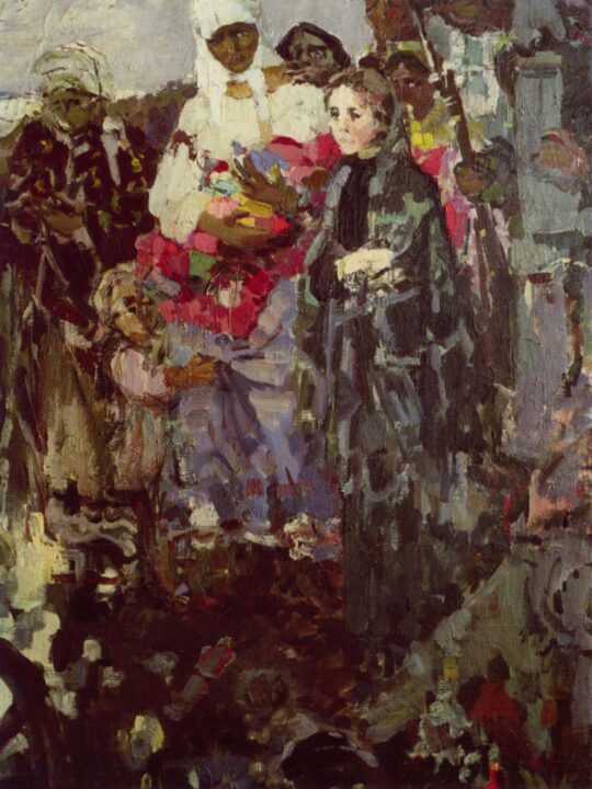 Savinov, pittura russa, donne