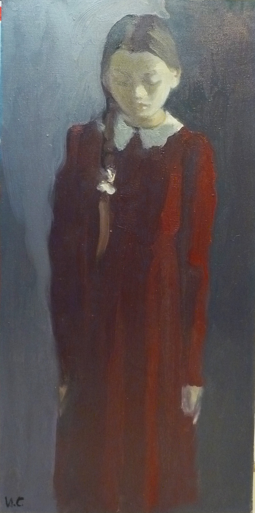Smekalov, Russian painting, girl, portrait