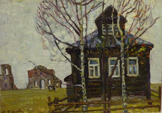 Tkacev, pittura russa, campagna, dacia