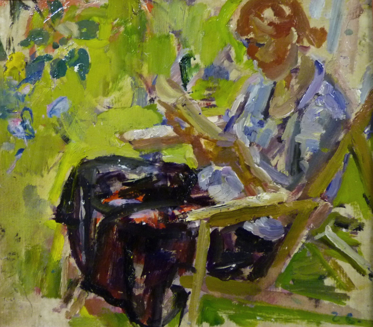 Savinov, Russian painting, Russian post-impressionism, reading