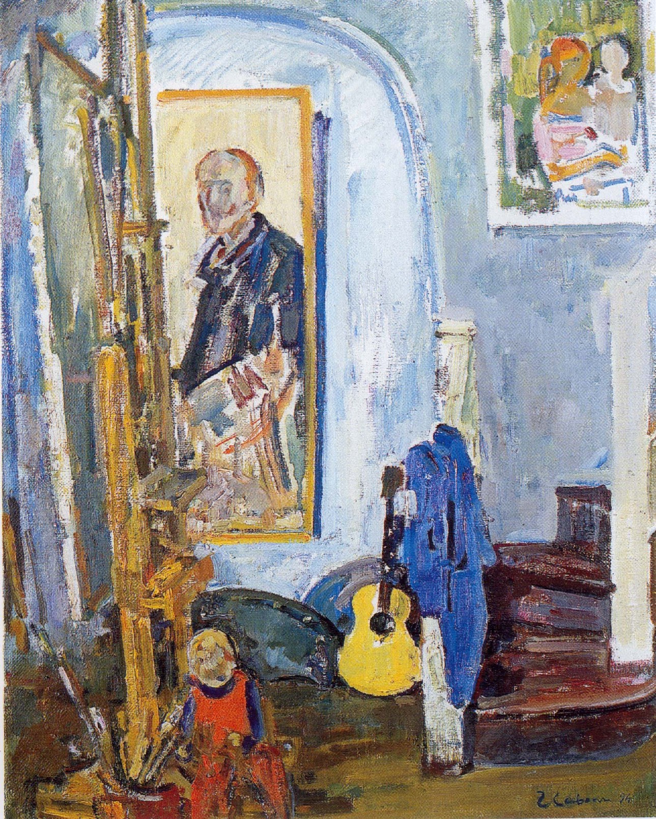 Gleb Savinov, pittura russa, post-impressionisti russi, interno