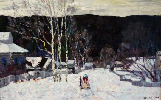 Dmitrij Kosmin, pittura russa, neve, inverno