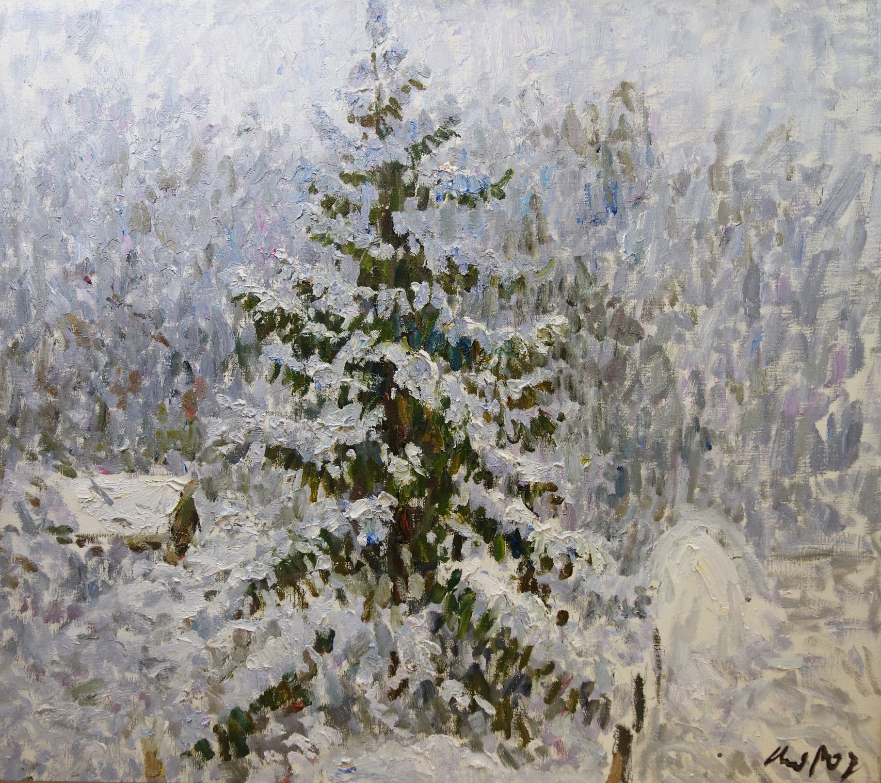 Moroz, pittura russa, post impressionismo russo, inverno, neve
