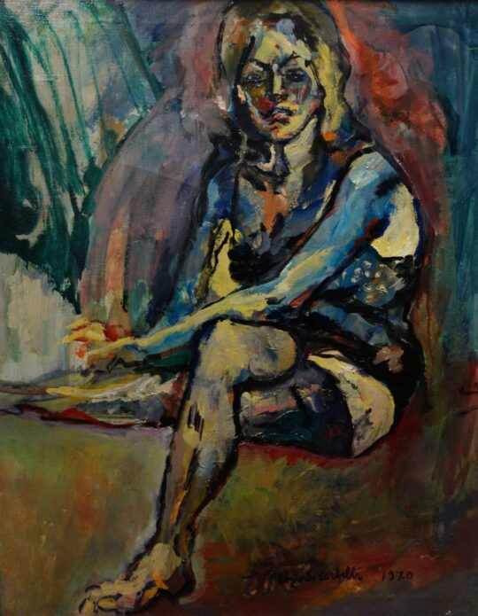 Corbelli, pittura italiana, espressionismo, donna