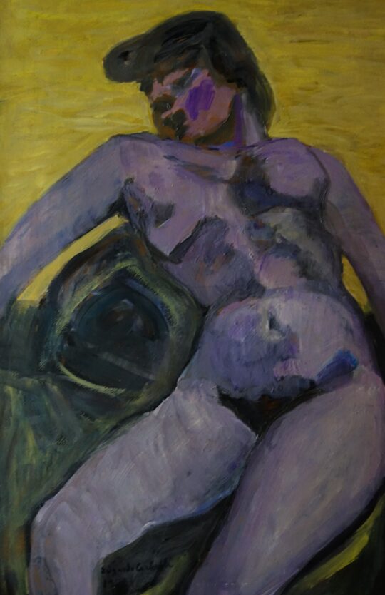 Corbelli, italian painting, expressionism, woman, nude