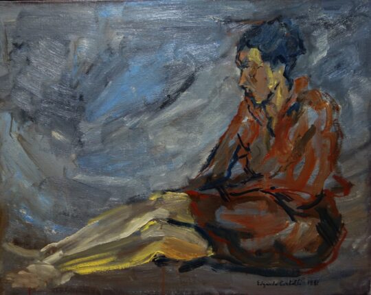 Corbelli, italian painting, expressionism, woman