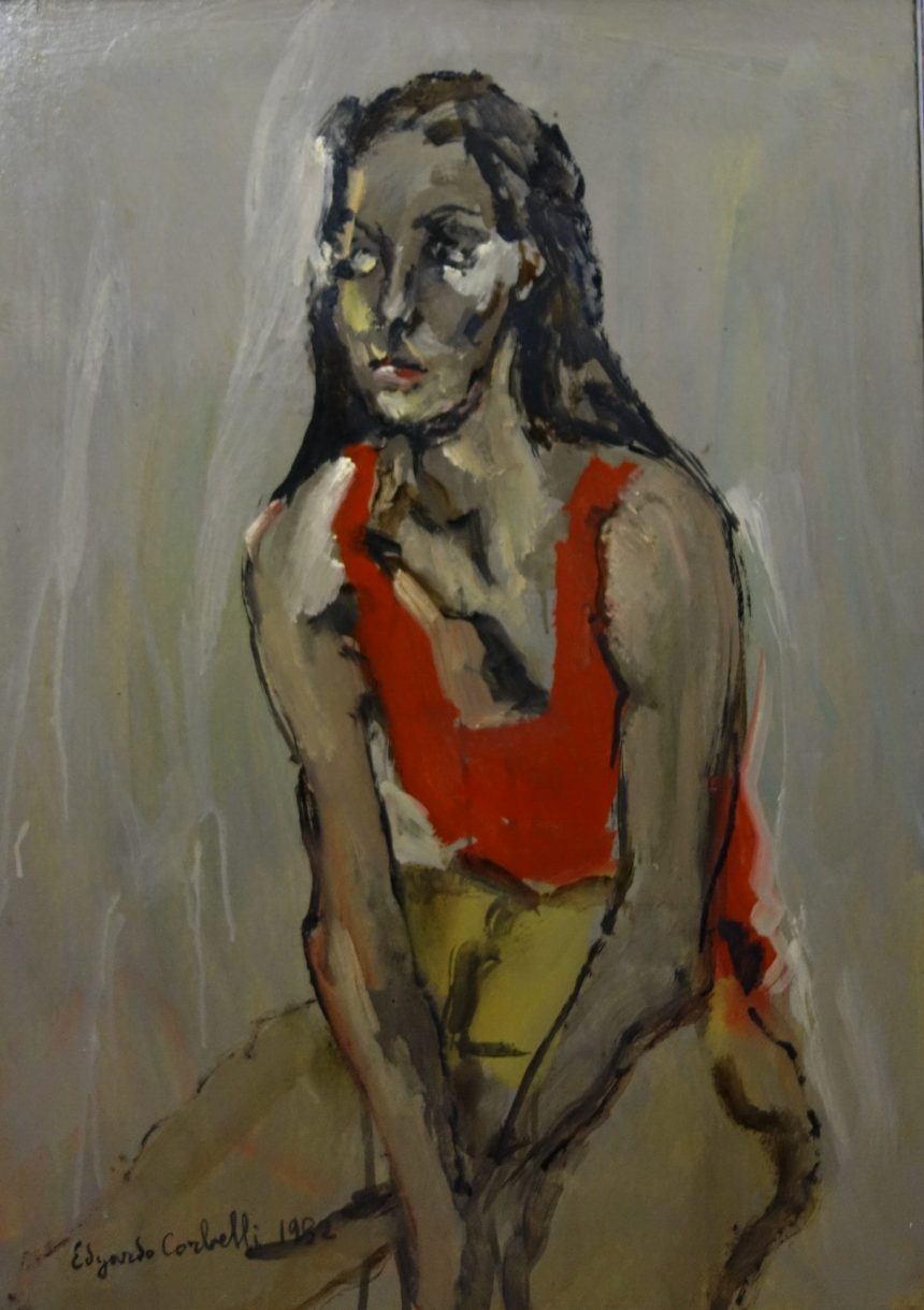 Corbelli, pittura italiana, espressionismo, donna, figura