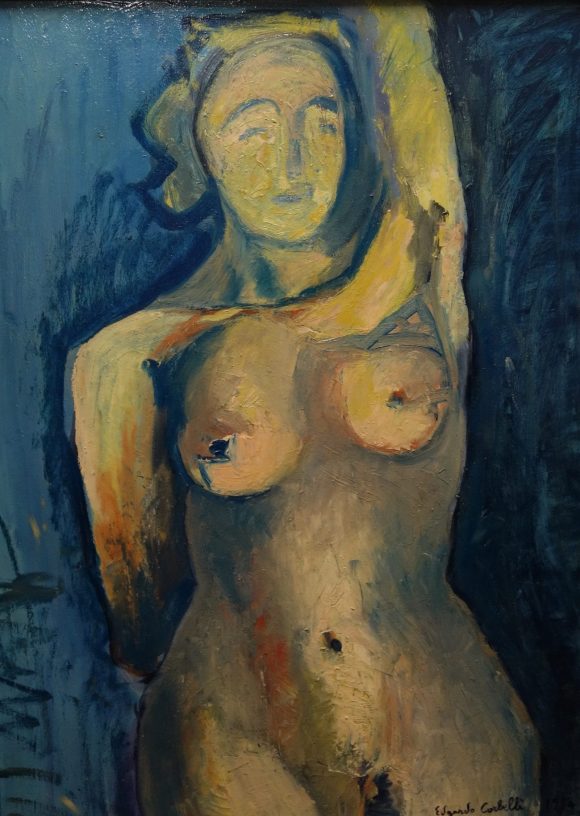Corbelli, italian painting, expressionism, woman, nude