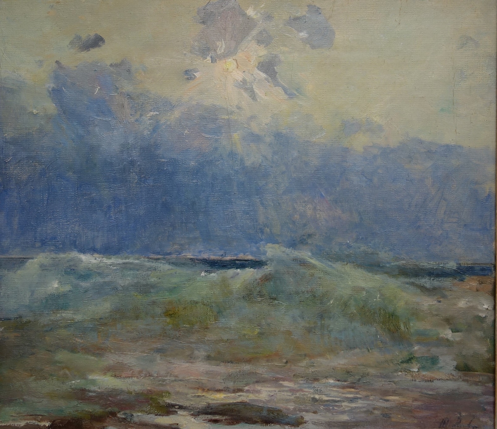 Joukov, Russian painting, Russian post impressionism, sea, seascape