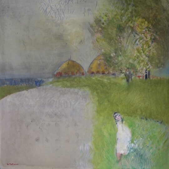 Taliano, pittura italiana, Novecento, Torino, paesaggio, figura