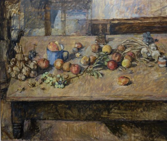 Faraoni, arte italiana, natura morta, frutta, aglio