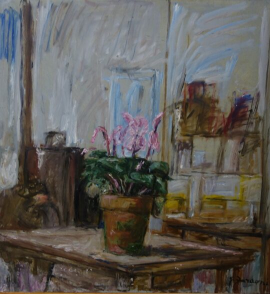 Faraoni, arte italiana, natura morta, vaso, fiori