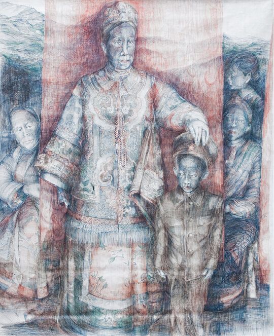 Pescio, arte italiana, pittura, disegno, penna Bic, Cina, Biennale Venezia