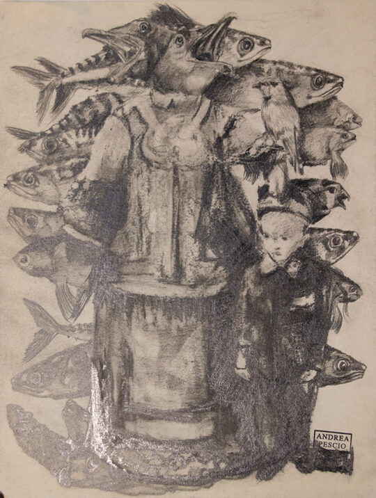 Pescio, pittura italiana contemporanea, studio