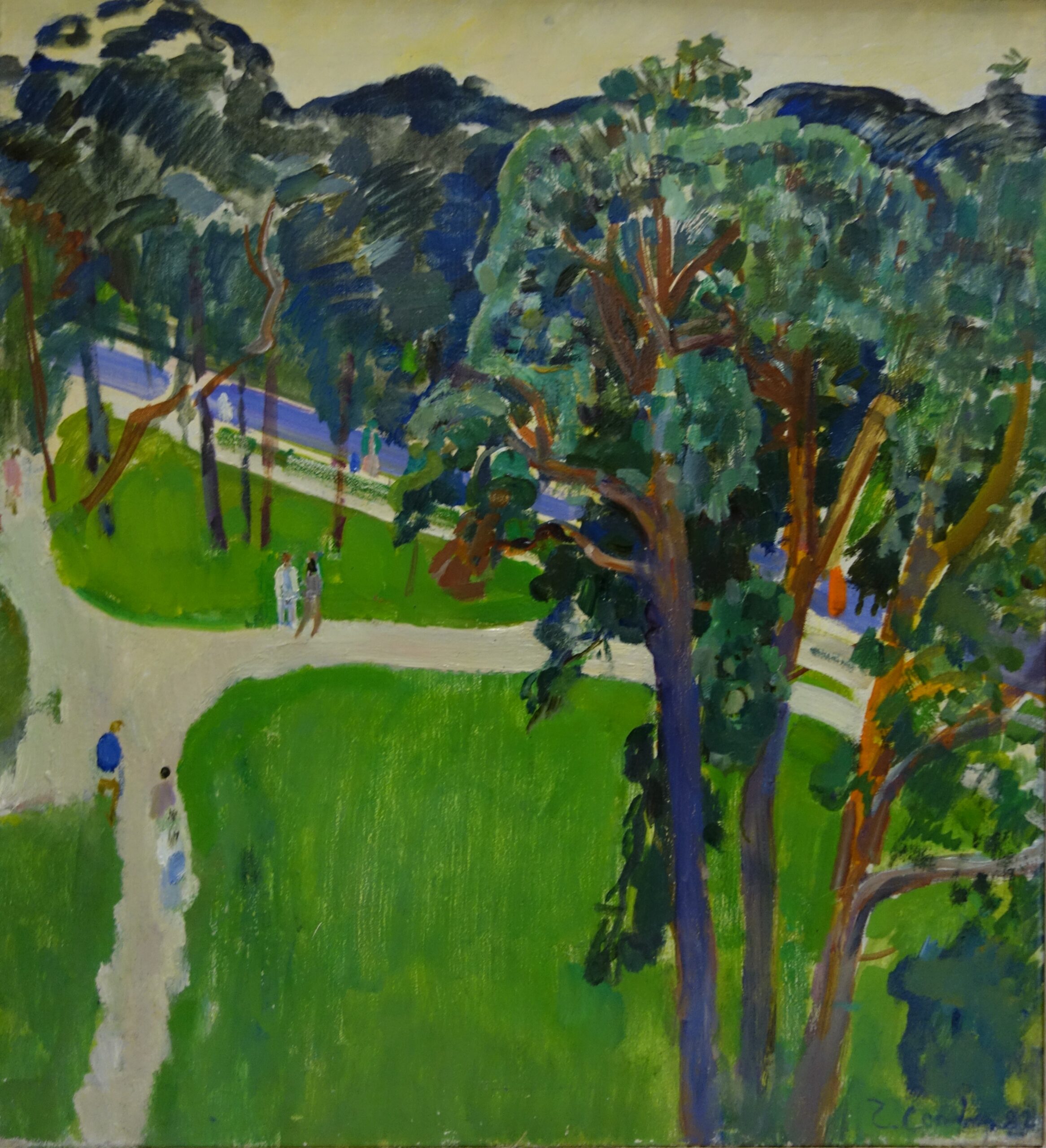 Savinov, Russian painting, Soviet Impressionism, Russian post impressionism, park, landscape