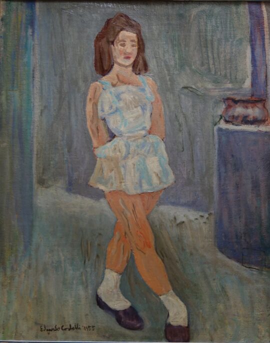 Corbelli, pittura italiana, Novecento, ballerina, espressionismo, donna