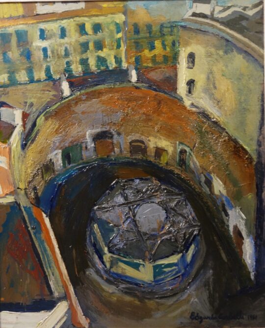 Corbelli, pittura italiana, Novecento, Salerno, mercato pesce, la rotonda