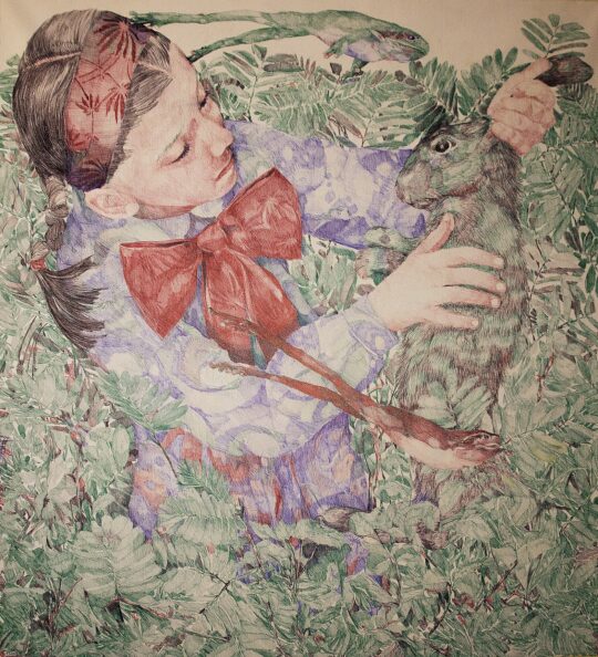 Pescio, pittura italiana contemporanea, penna Bic, Biennale Pechino