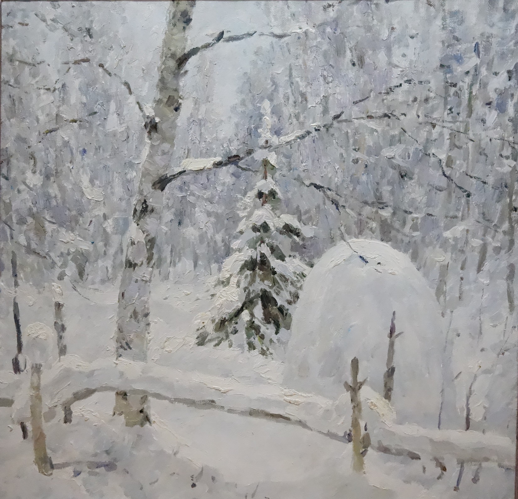 Moroz, pittura russa, post impressionismo russo, Impressionismo sovietico, neve