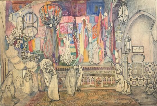 Le Bordays, pittura francese, orientalismo, fauve, harem